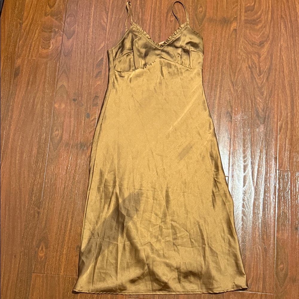Japna Gold Slip Dress
